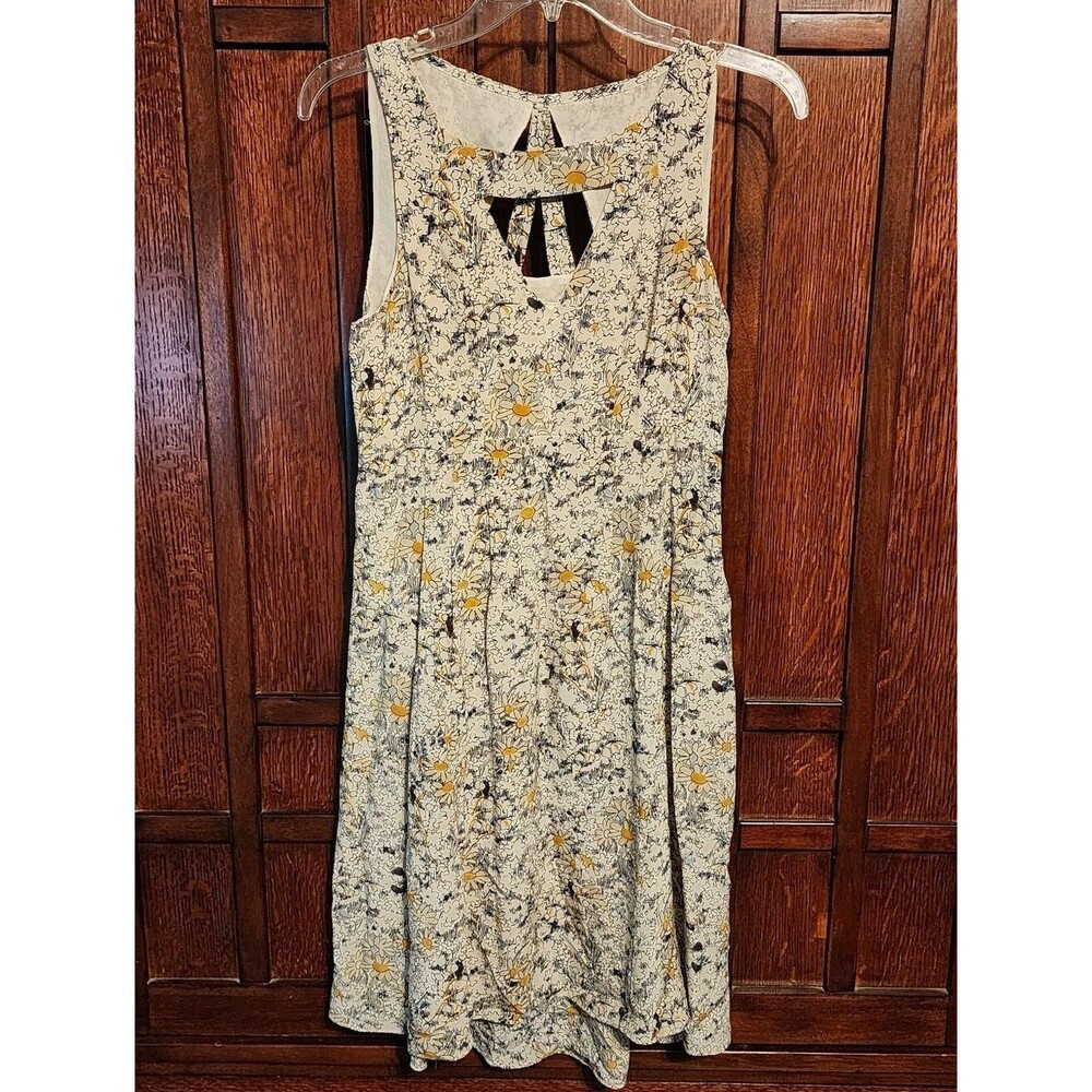 Anthropologie Moulinette Soeurs Daisy Print Silk Dress, Size 2